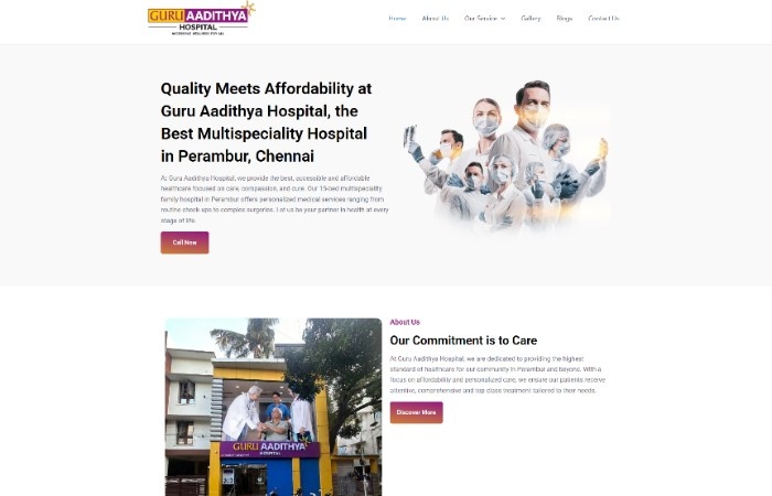 Guru Aadithya Hospital SEO Case Study
