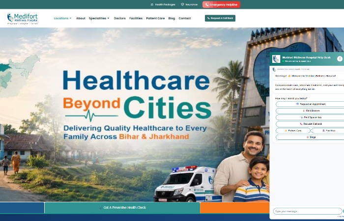 Medifort Wellness Hospital SEO Case Study