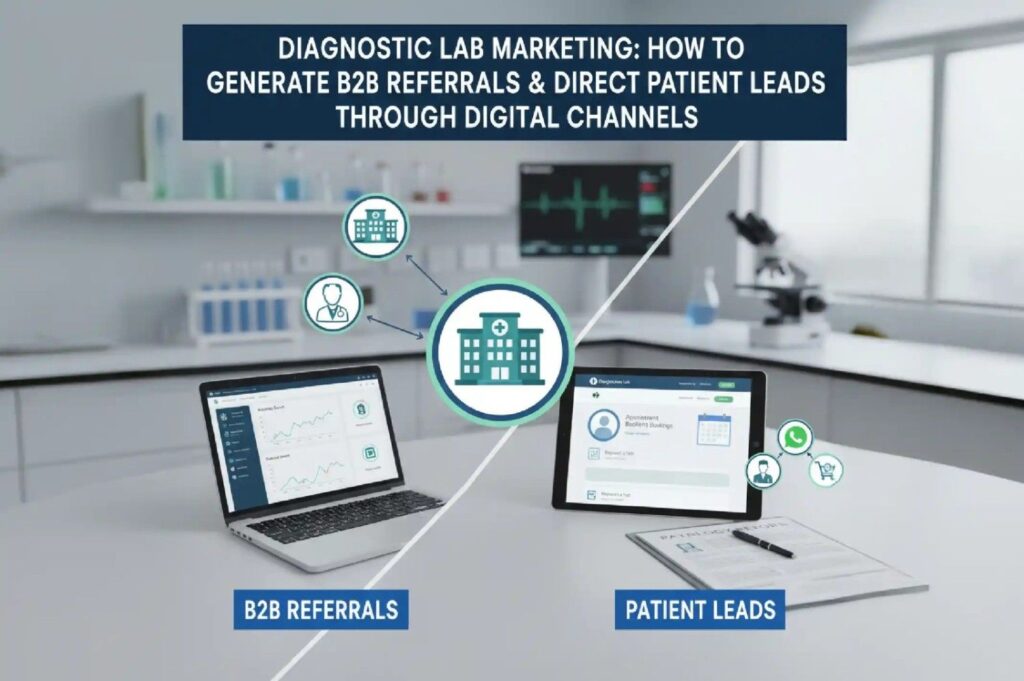 Diagnostic Lab Marketing: How to Generate B2B Referrals & Direct Patient Leads Through Digital Channels