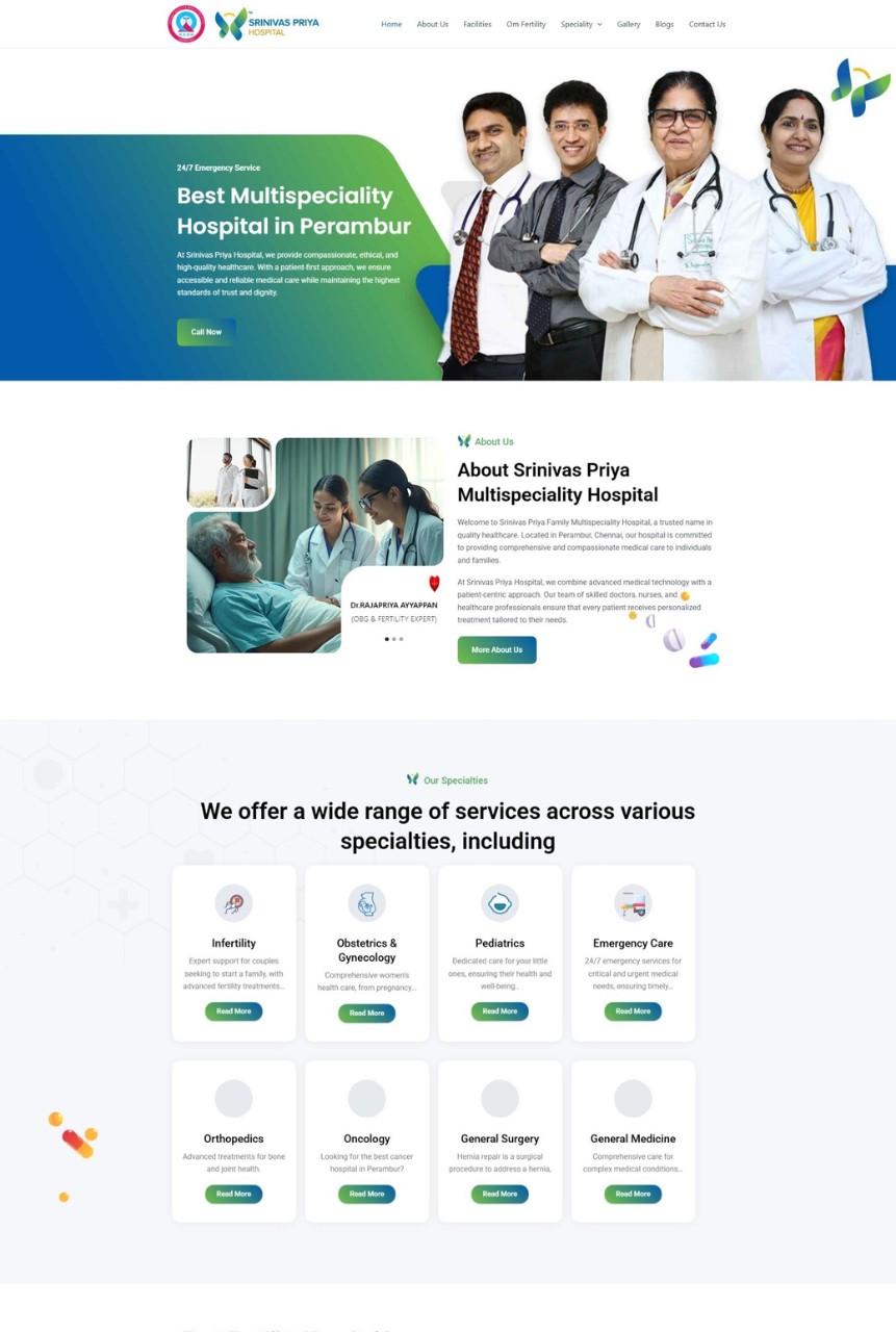 Srinivas Priya Hospital | Digital Marketing Case Study
