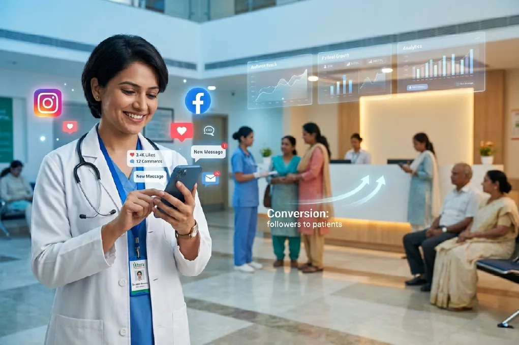 Social Media Marketing for Doctors in India: How to Turn Followers into Patients on Instagram and Facebook